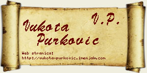 Vukota Purković vizit kartica